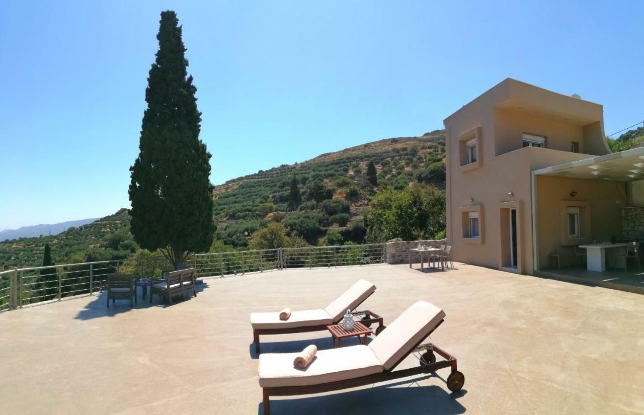 Villa Irini - Cretan Luxury Villa With Amazing View Paraspori  Exteriör bild